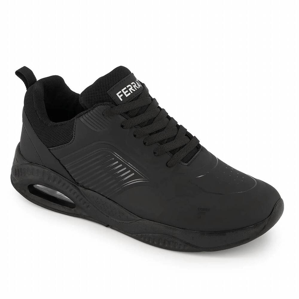 NEW FERRATO men's sport walking shoe in black
